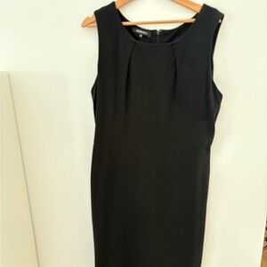 Lafayette 148 New York Elegant Black Midi Dress
